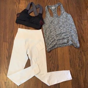 NWT Beyond Yoga White Yoga Pants